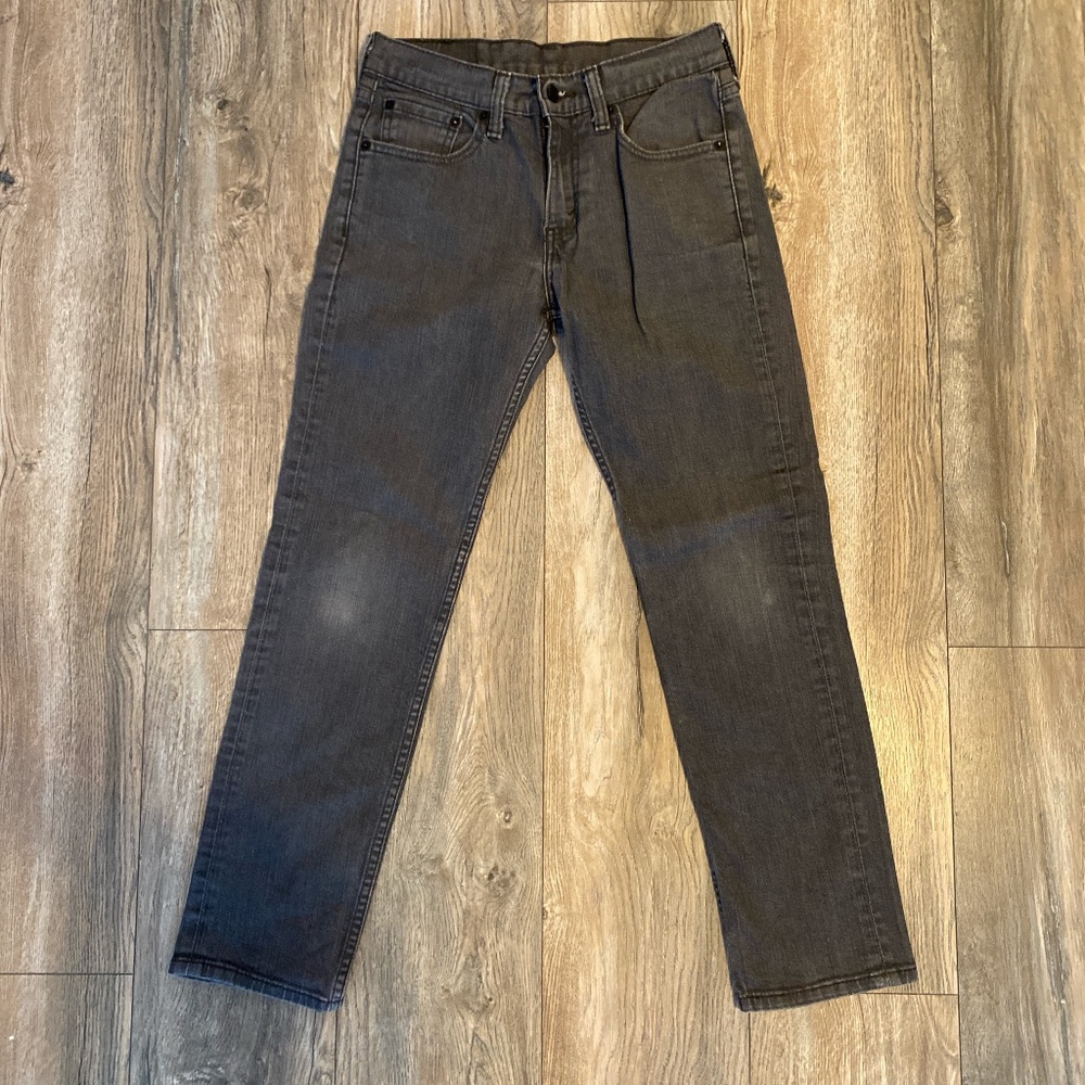 Levi’s 511 gray wash straight jeans 29x30